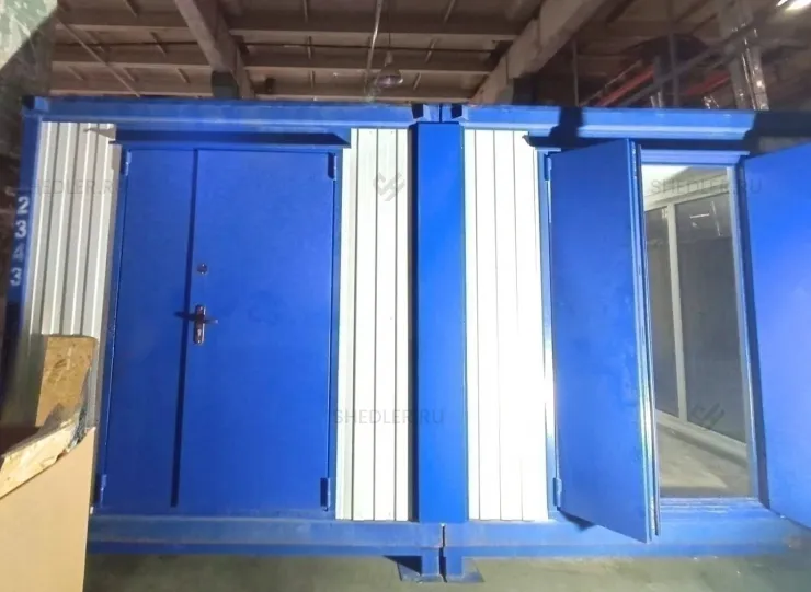 Модульный офис из 2-х блок контейнеров SHEDLER