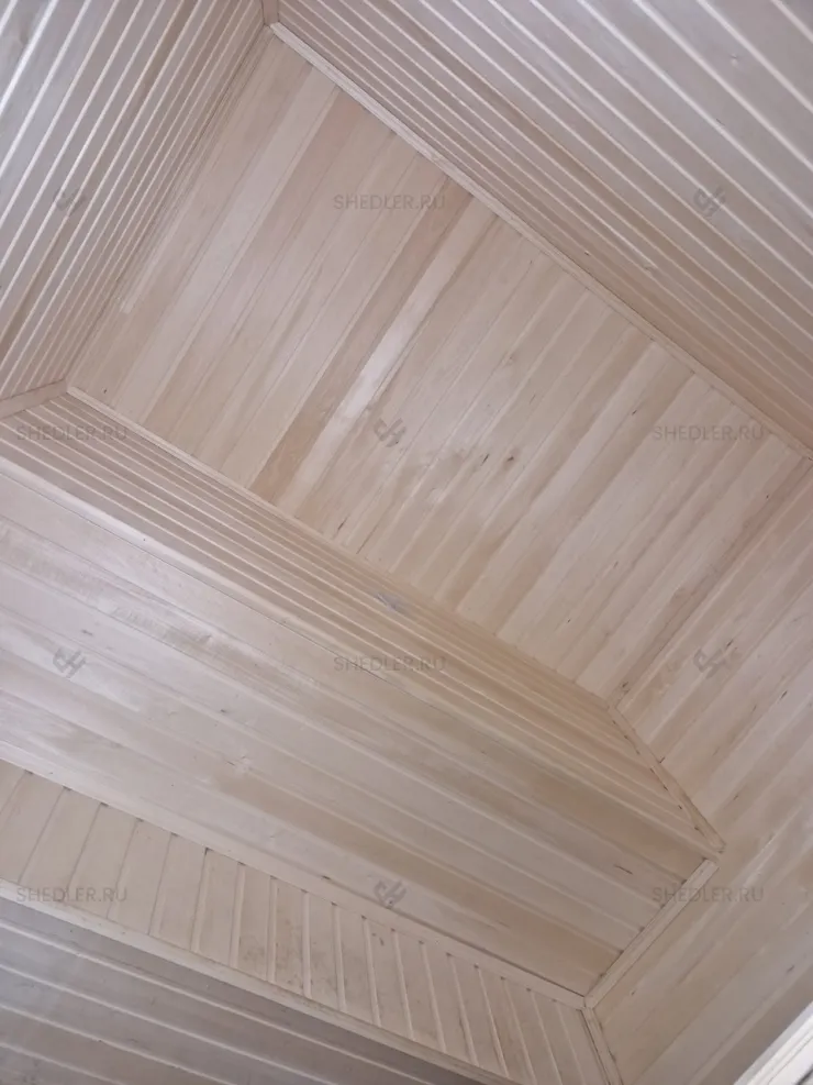 Внутренняя отделка брусовой бани SHEDLER