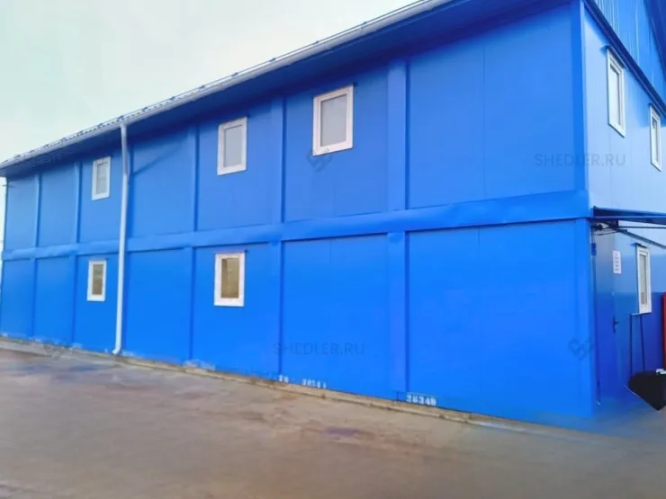 Модульное здание штаба строительства из 14 блок-контейнеров