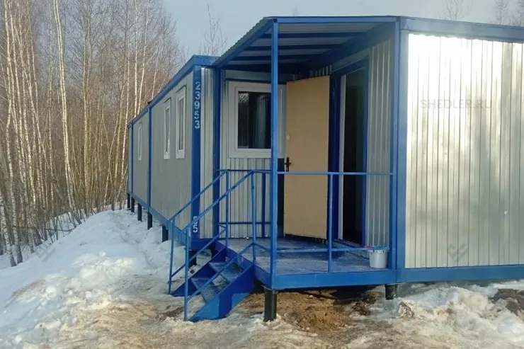 Одноэтажное модульное здание