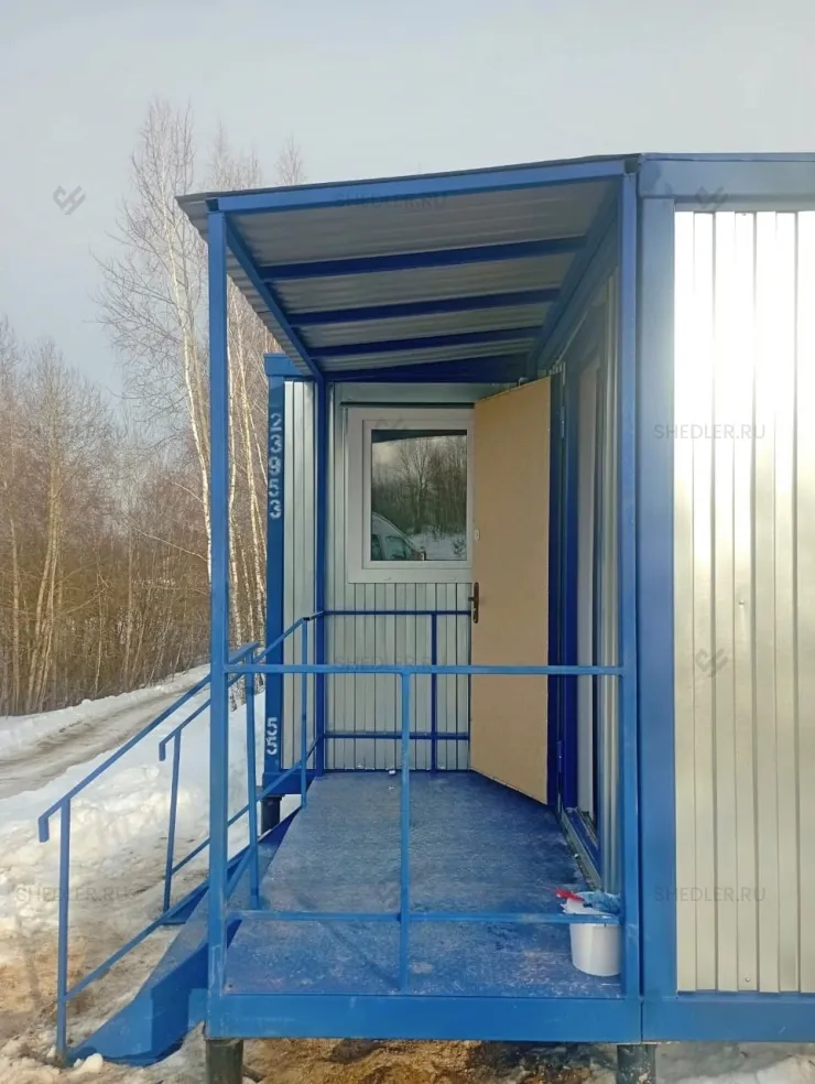 Крыльцо к модульному зданию