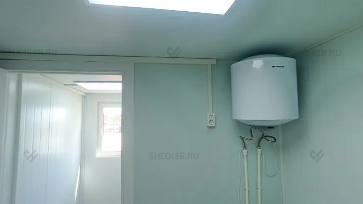 Установка бойлера в модульном здании