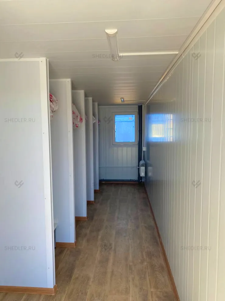 Внутренние перегородки в модульном здании