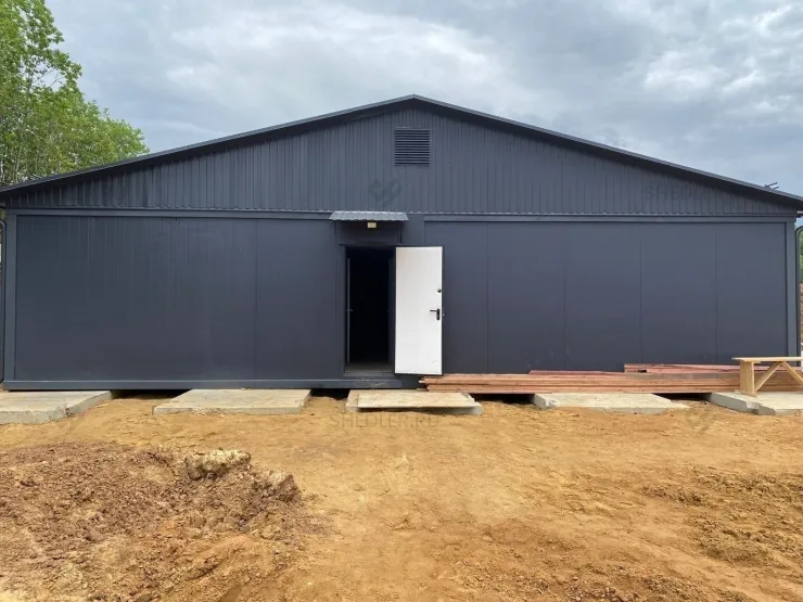 Модульное здание SHEDLER из сэндвич-панелей из 20 контейнеров БКСП