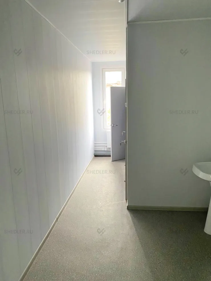 Быстровозводимое здание SHEDLER из 29 блок контейнеров внутри в городе Видное Московская область