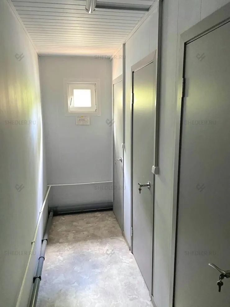 Модульное здание SHEDLER из сэндвич панелей с душевыми