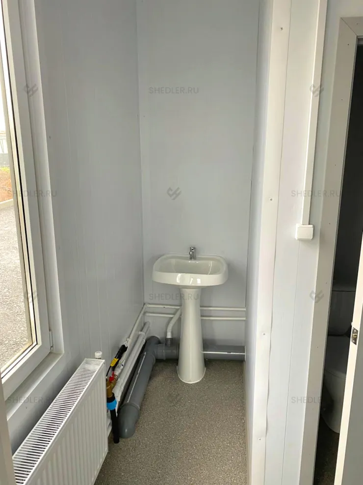 Быстровозводимое здание SHEDLER из 29 блок контейнеров с туалетом и душем