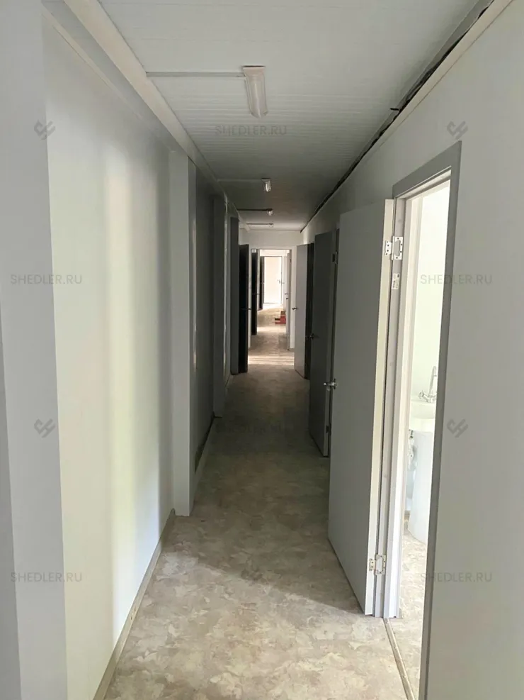 Модульное здание SHEDLER из сэндвич панелей внутри