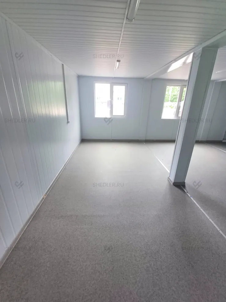 Внутренняя отделка стен и потолка модульного здания