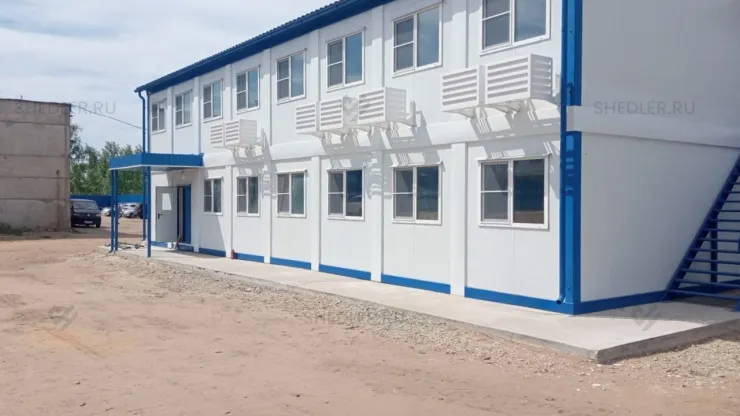 Модульное здание SHEDLER из 40 БКСП-00 из сэндвич-панелей в г. Воронеж