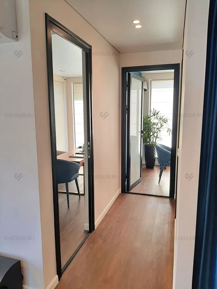 Быстровозводимый офис продаж от SHEDLER из 5 БКСП в городе Москва, ул. Академика Королева, ЖК Достижение отделка