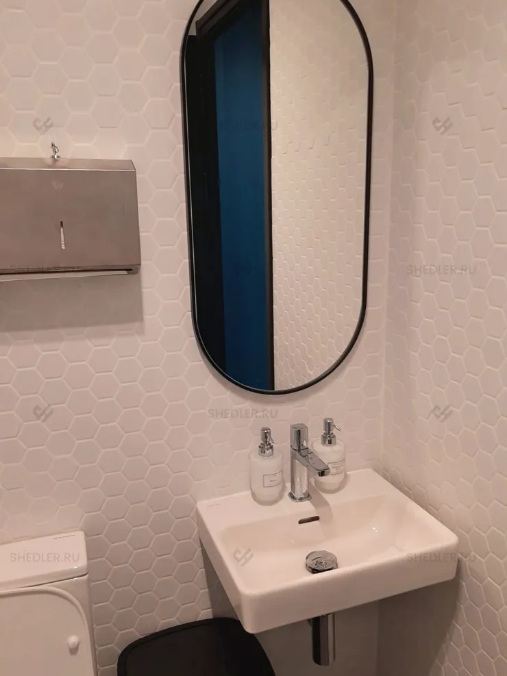 Быстровозводимый офис продаж от SHEDLER из 5 БКСП в городе Москва, ул. Академика Королева, ЖК Достижение санузел