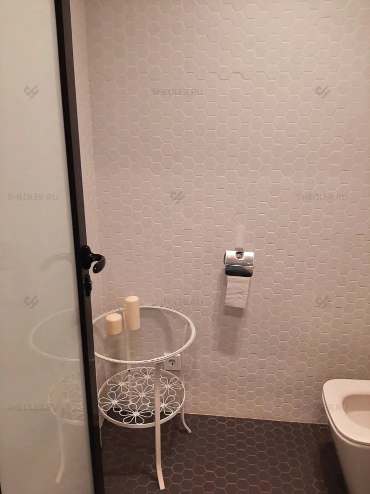 Быстровозводимый офис продаж от SHEDLER из 5 БКСП в городе Москва, ул. Академика Королева санузел