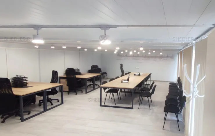 Модульный офис из 5 блок-контейнеров внутри