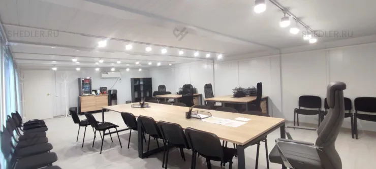 Модульный офис SHEDLER из 5 блок-контейнеров с мебелью