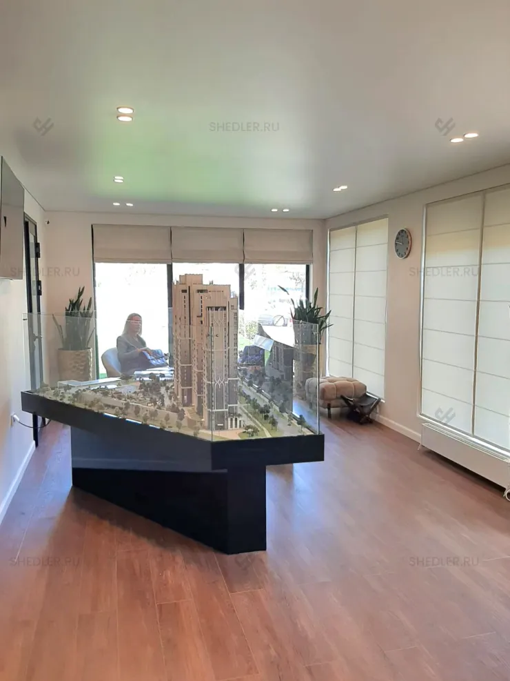 Быстровозводимый офис продаж от SHEDLER из 5 БКСП в городе Москва, ул. Академика Королева, ЖК Достижение
