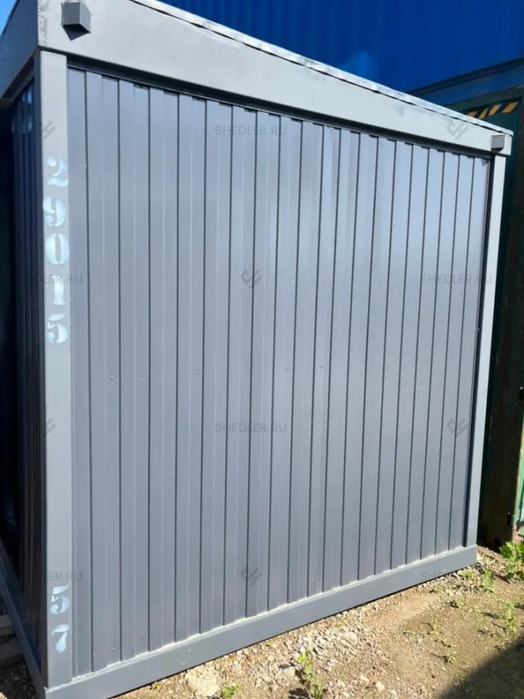 Быстровозводимый блок-контейнер с односкатной крышей SHEDLER