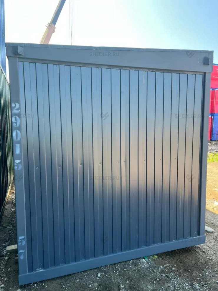 Модульный блок-контейнер с односкатной крышей SHEDLER снаружи