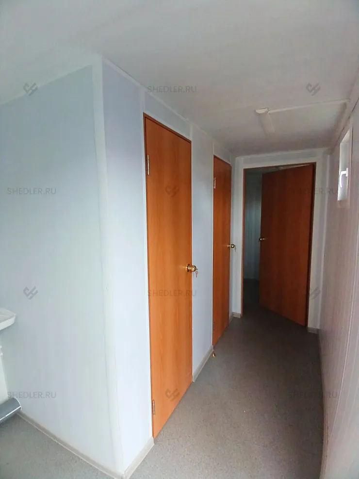 Внутреннее оснащение сантехнического модульного здания