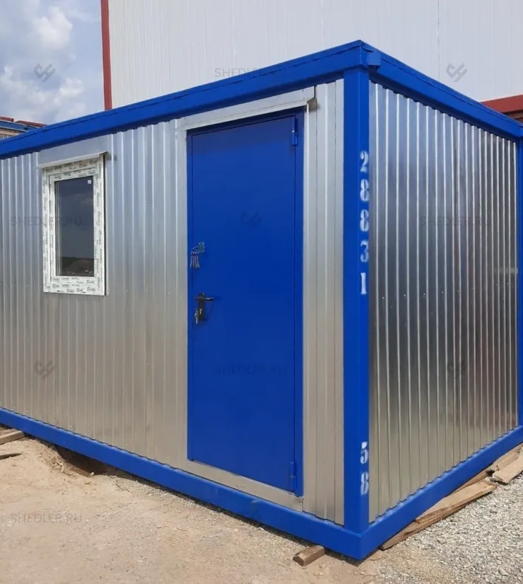 Проходная SHEDLER из блок-контейнера из профлиста