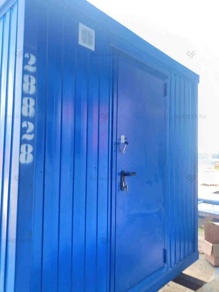 Сушилка каркасно-щитовая из 2 блок-контейнеров БК-00 из профлиста