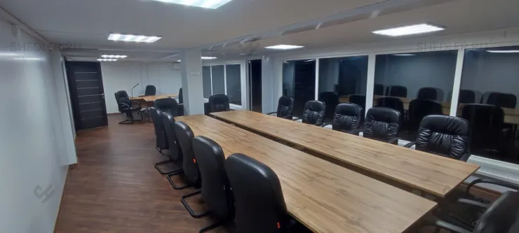 Модульное здание из 10 блок-контейнеров из сэндвич-панелей в Московской области Сергиев Посад кабинет