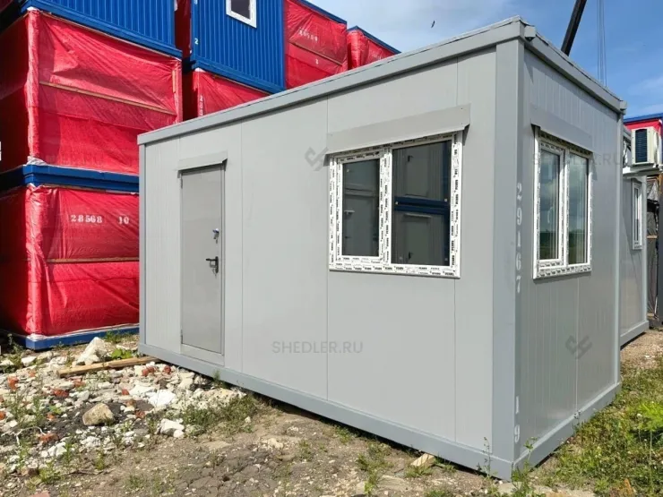 Блок-контейнер БКСП SHEDLER из сэндвич-панелей на металлургический завод в Липецке