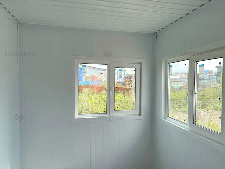 Блок-контейнер БКСП Шедлер из сэндвич-панелей на металлургический завод в Липецке внутри