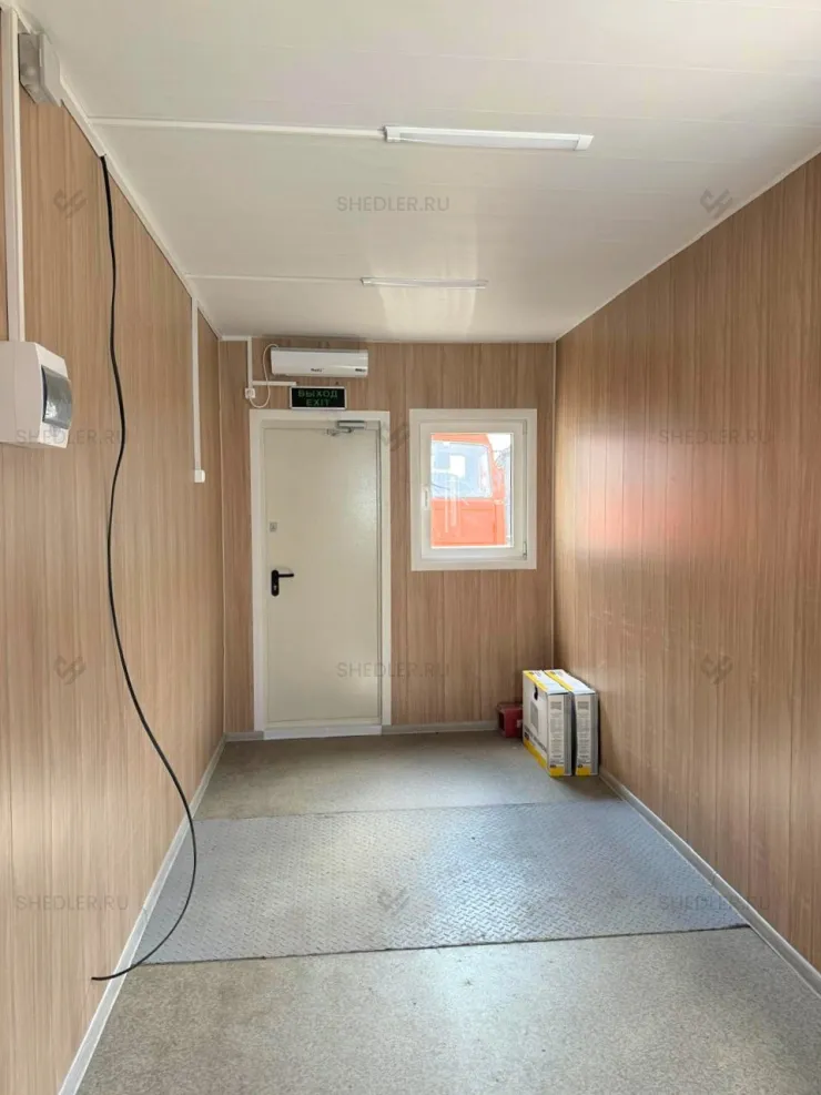 Пункт КПП Шедлер из 2 блок-контейнеров в Мытищах