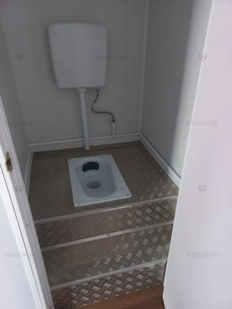 Оборудованный сантехнический блок-контейнер на основе БК-04 ПВХ в Московской области