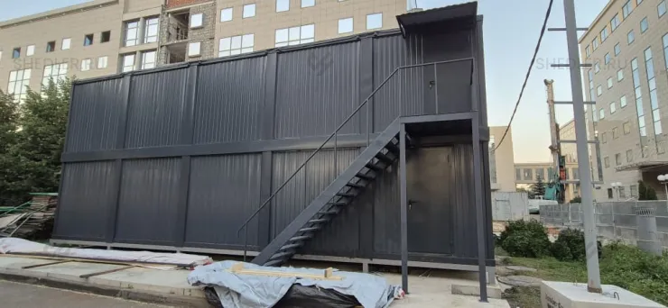 Модульное здание из 10-ти блок-контейнеров для заказчика в г. Москва
