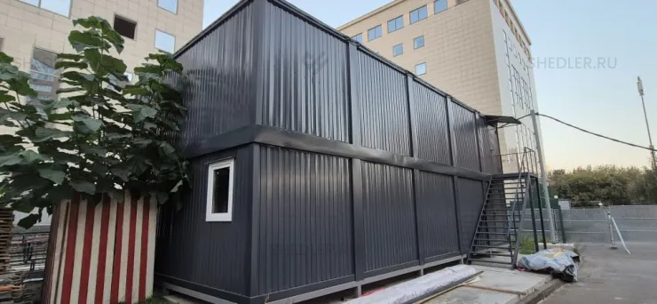 Модульный комплекс из 10-ти блок-контейнеров для заказчика