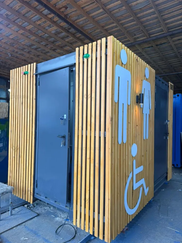 Модульное здание туалета для заказчика