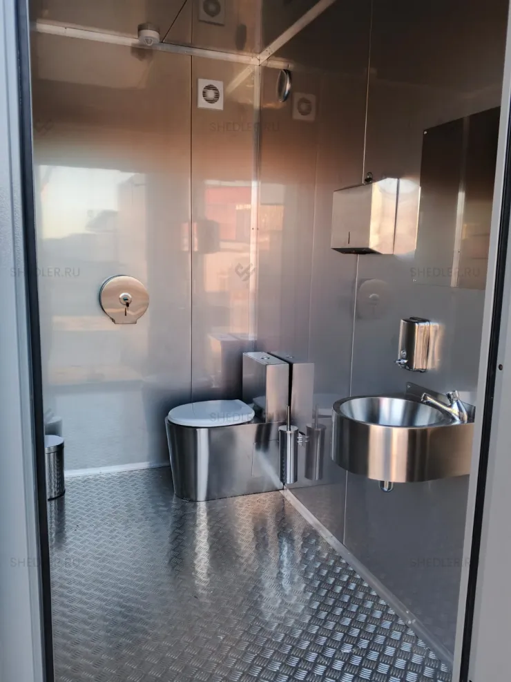 Модульный туалет Шедлер на 2 кабинки в городе Москве
