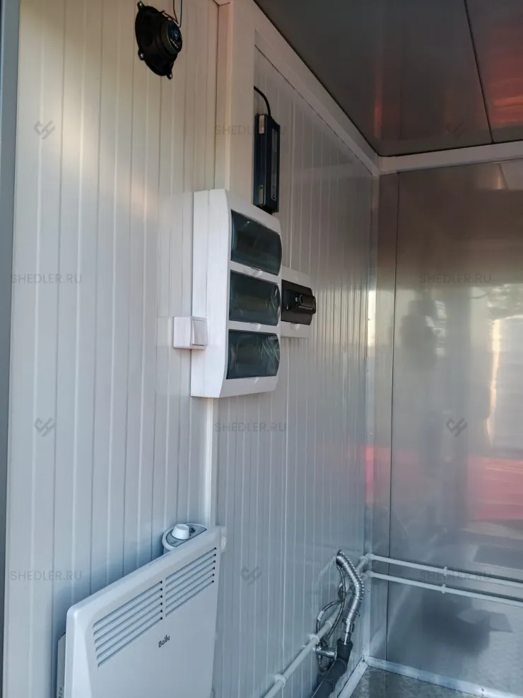 Модульный туалет Shedler на 2 кабинки в городе Москве