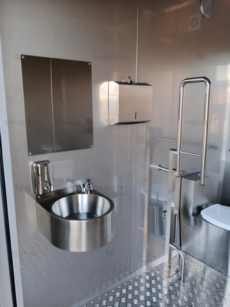 Модульный туалет Shedler на две кабинки