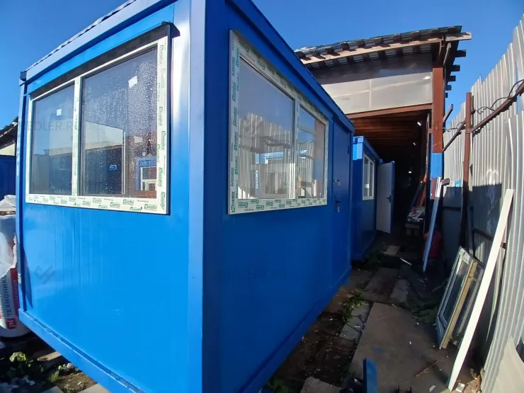 Модульная проходная Шедлер в г.Москва синяя