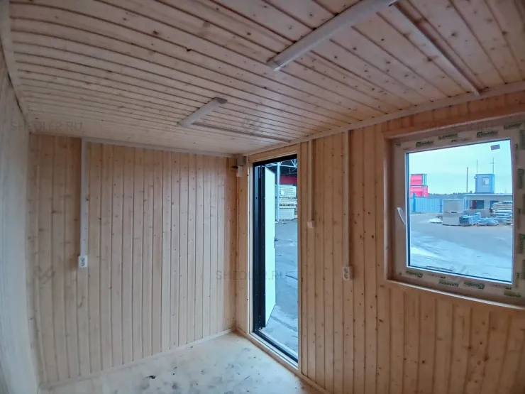 Внутренняя обшивка стен в блок-контейнере