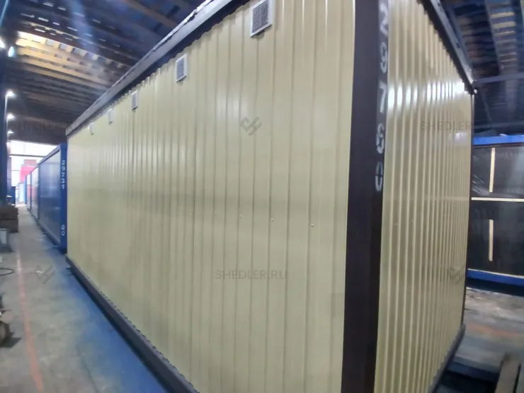 Два сантехнических блок-контейнера для заказчика в г. Москва