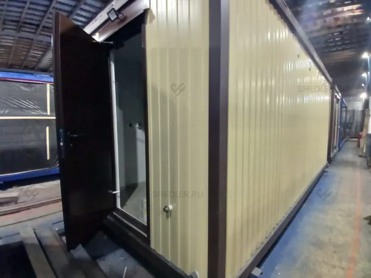 Внешняя отделка сантехнического БК