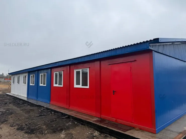 Модульное здание Shedler из 20 БКСП-00 в п. Коммунарка
