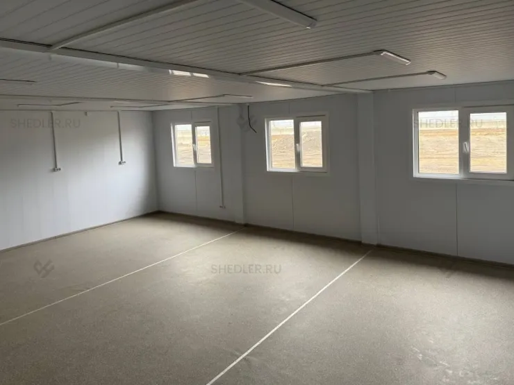 Модульное здание Shedler из 20 БКСП-00 из СП внутри