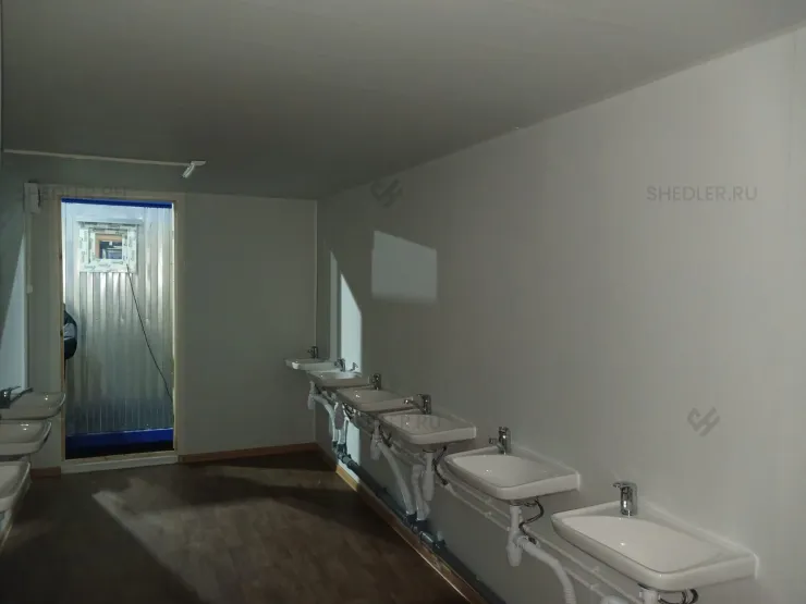 Оборудование раковинами сантехнического БК