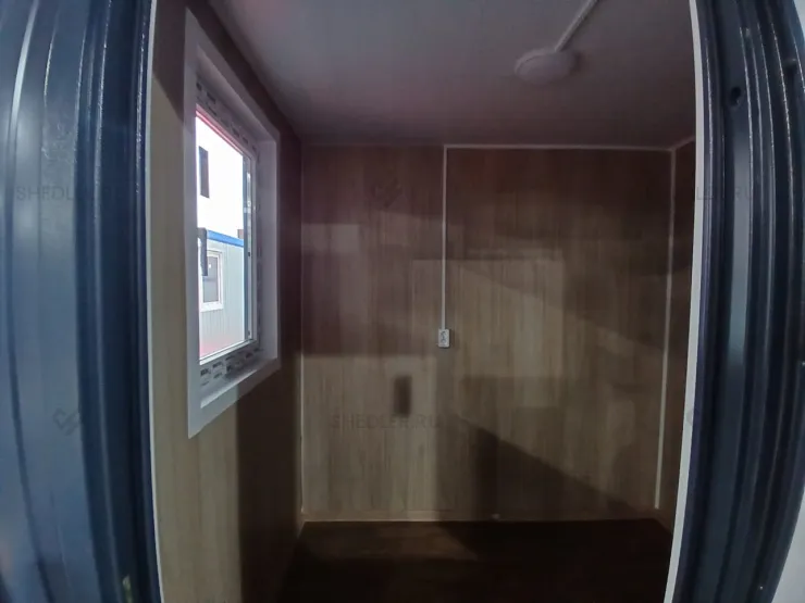 Отделка стен в помещении поста охраны