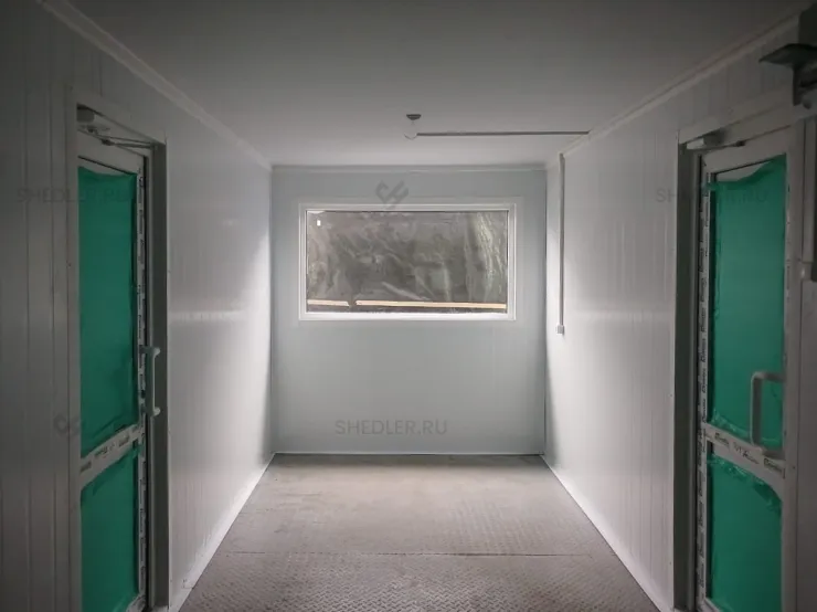 Проходная из блок-контейнера из СП Москва, Красногвардейский проезд