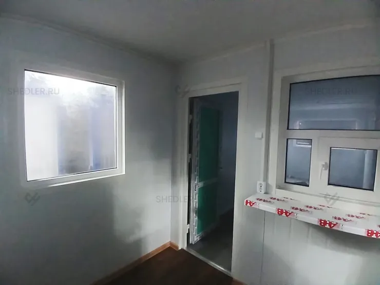 Проходная Shedler из блок-контейнера из СП Москва, Красногвардейский проезд внутри