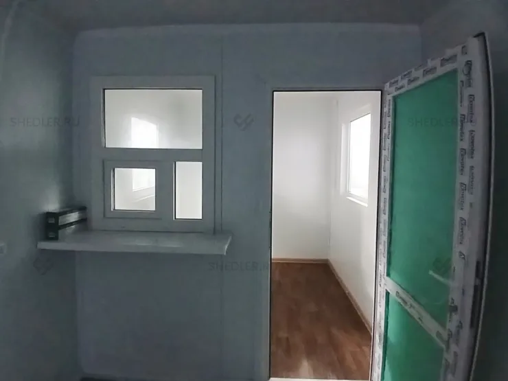 Проходная Shedler из блок-контейнера из СП Москва, Красногвардейский проезд с отделкой 