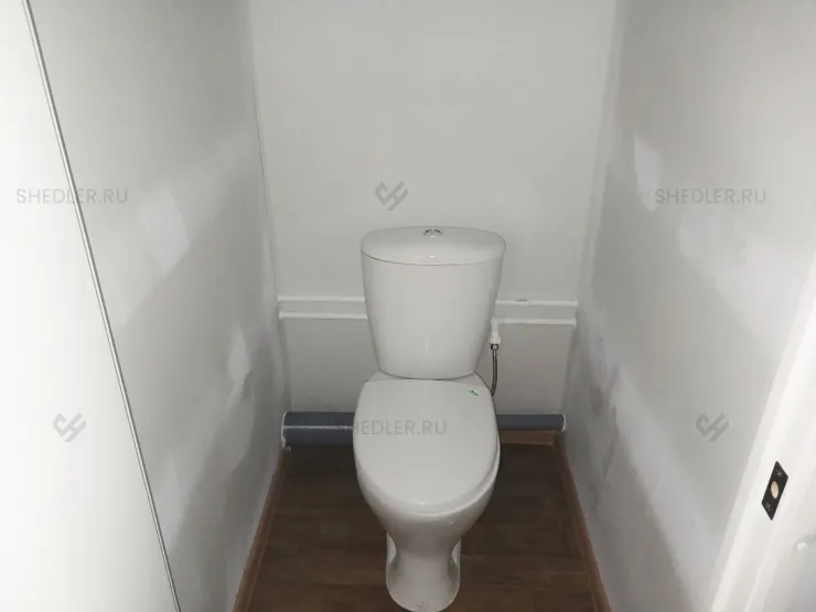 Проходная из блок-контейнера из СП с туалетом