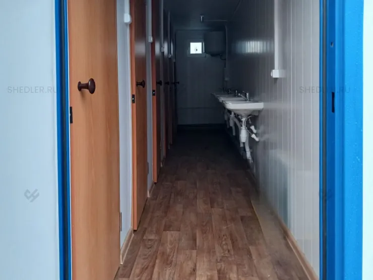 Сантехнический БКСП с чашами Генуя и раковинами в г. Великий Новгород внутри