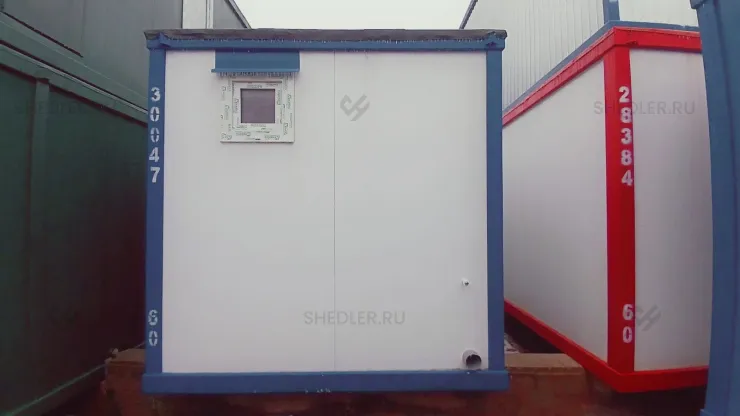 Сантехнический БКСП Shedler с чашами Генуя и раковинами в г. Великий Новгород из сэндвич-панелей